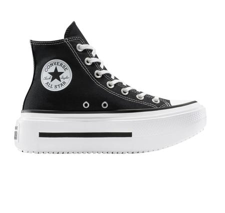 Converse Chuck Taylor All Star Lıft Double Stack Kadın Spor Ayakkabı Siyah