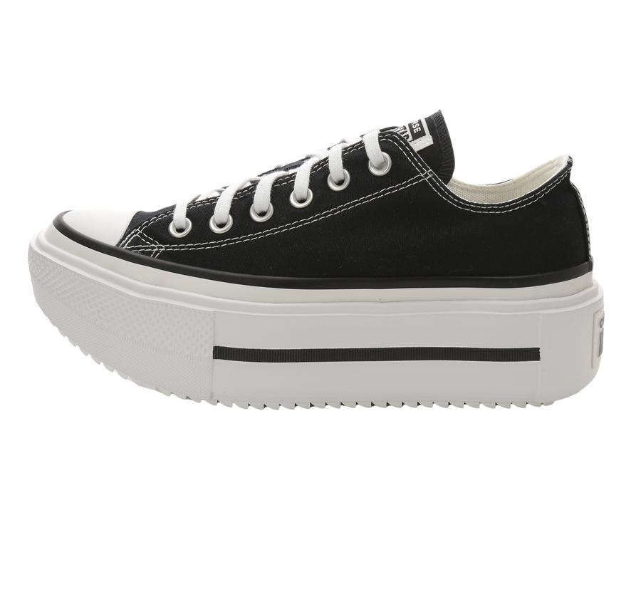 Converse Chuck Taylor All Star Lıft Double Stack Platform Kadın Spor Ayakkabı Siyah