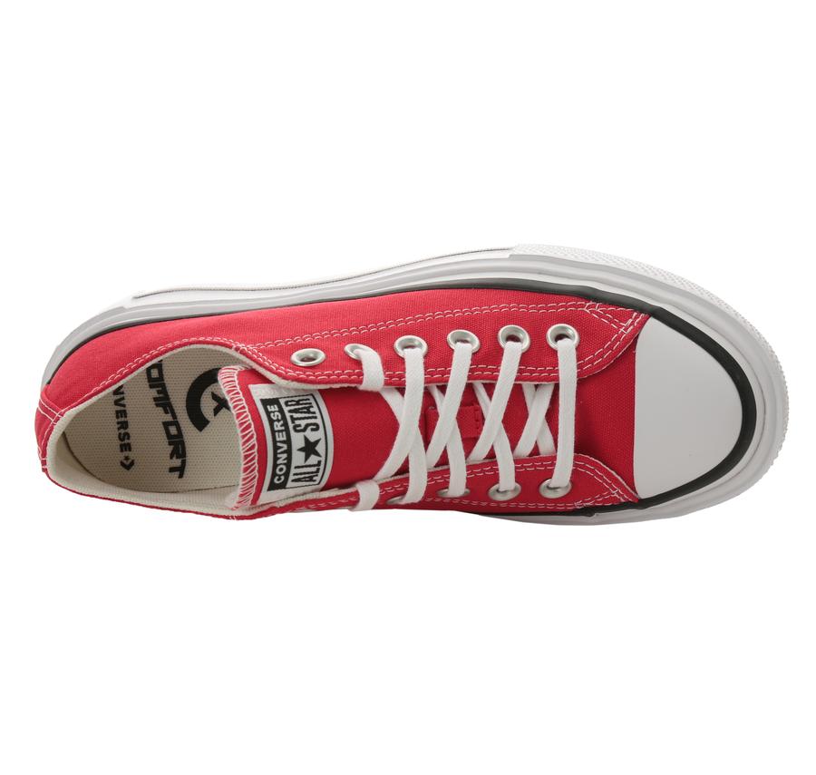 Converse Chuck Taylor All Star Lıft Double Stack Platform Kadın Spor Ayakkabı Kırmızı Converse Chuck Taylor All Star Lıft Double Stack Platform Kadın Spor Ayakkabı Kırmızı