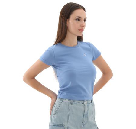 Converse Cropped T-Shırt T-Shirt İndigo