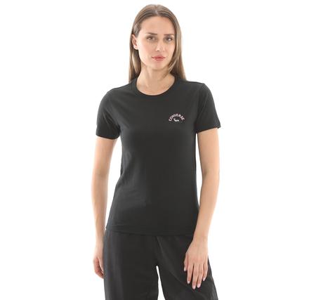 Converse Flower Garden Slım-Fıt T-Shırt T-Shirt Siyah