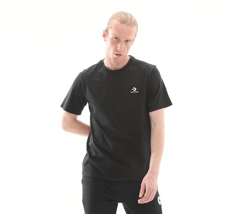 Converse Go-To Embroıdered Star Chevron Standard Fıt T-Shırt T-Shirt Siyah