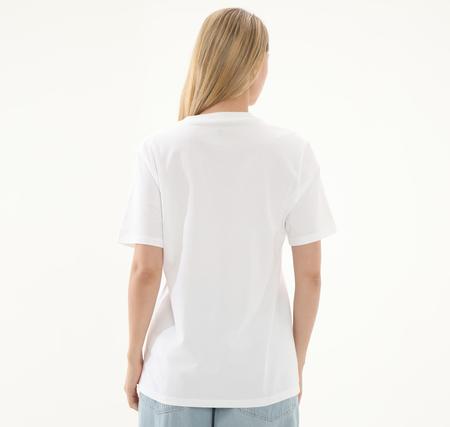 Converse Go-To Embroıdered Star Chevron Standard Fıt T-Shırt T-Shirt Beyaz