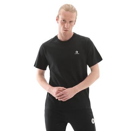 Converse Go-To Embroıdered Star Chevron Standard Fıt T-Shırt T-Shirt Siyah