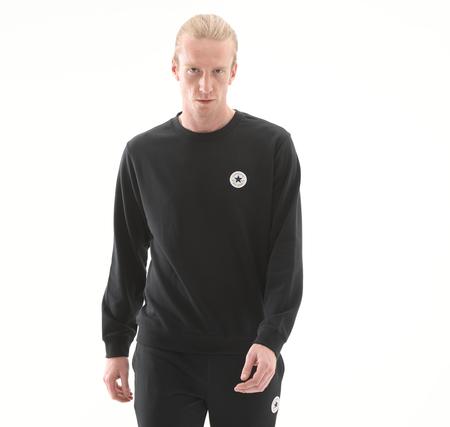 Converse Go-To Standard-Fıt Chuck Taylor Patch Crew Sweatshirt Siyah