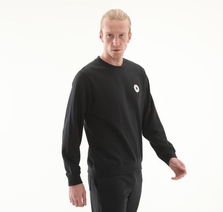 Converse Go-To Standard-Fıt Chuck Taylor Patch Crew Sweatshirt Siyah