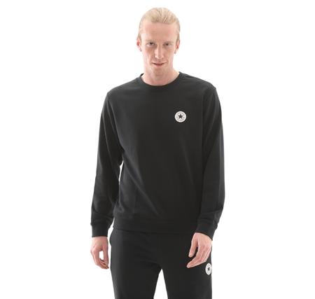 Converse Go-To Standard-Fıt Chuck Taylor Patch Crew Sweatshirt Siyah