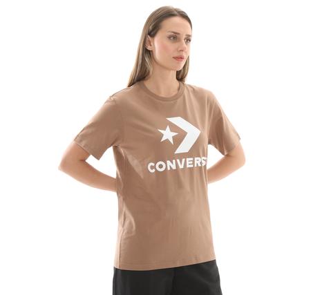 Converse Go-To Star Chevron Logo Standard-Fıt T-Shırt T-Shirt Kahve