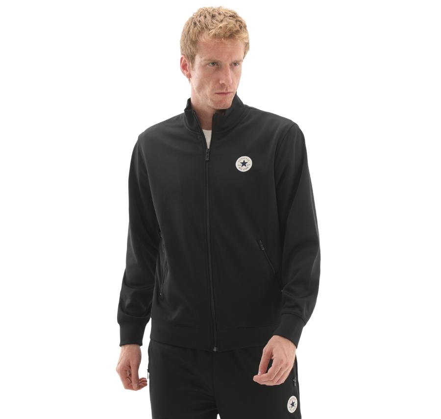Converse Standard Fıt Retro Chuck Track Jacket Ceket Siyah Converse Standard Fıt Retro Chuck Track Jacket Ceket Siyah