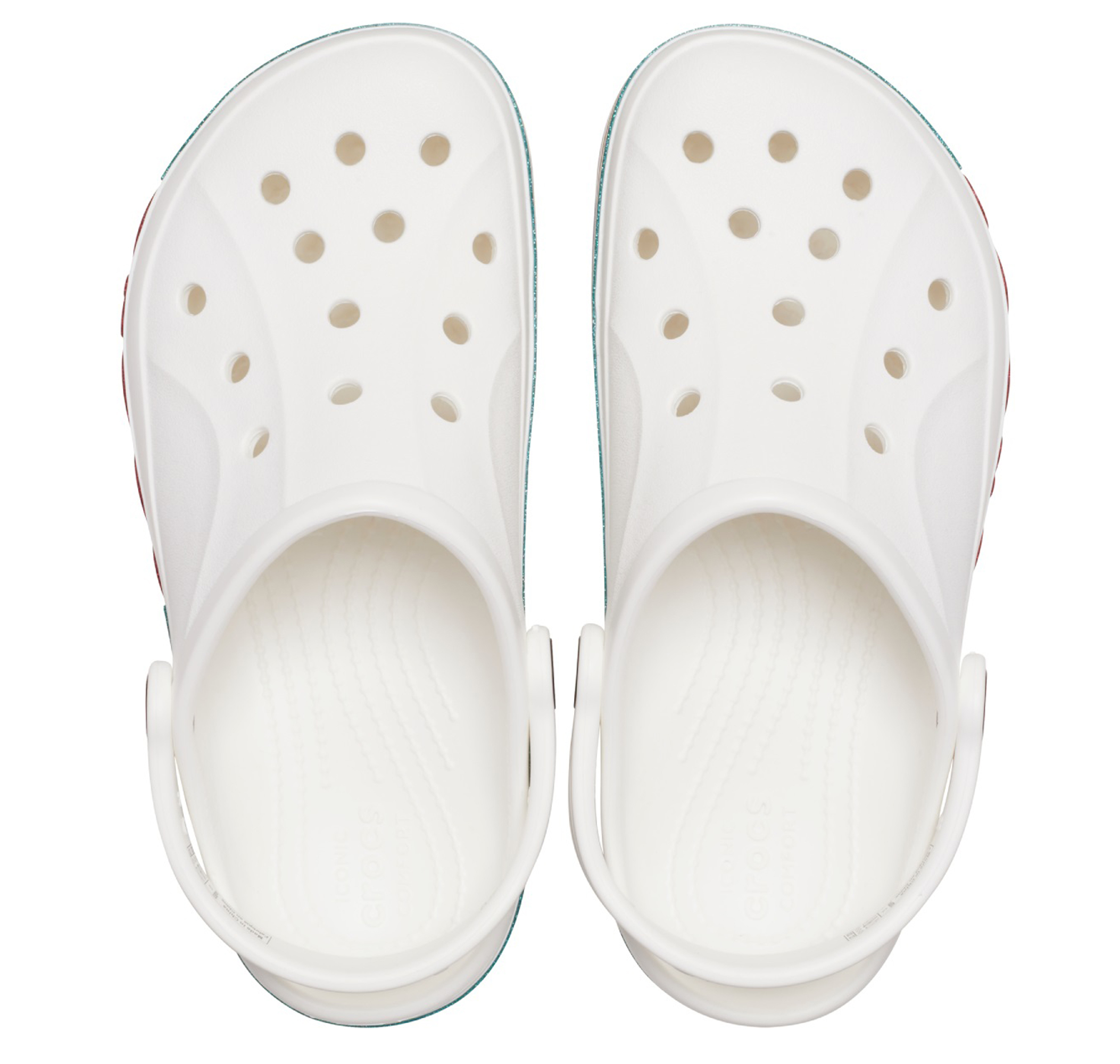 Детские шлепки Crocs Bayaband Rainbow Glitter Clg K Terlik