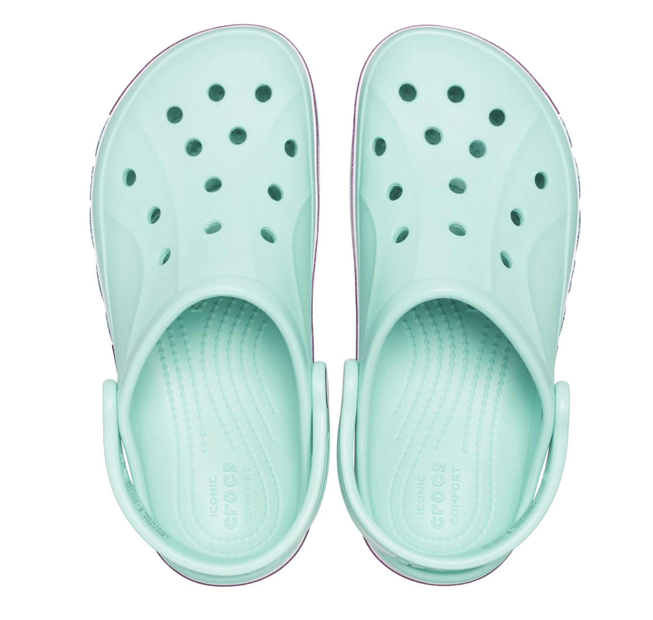 Детские шлепки Crocs Bayaband Rainbow Glitter Clg T Terlik Açik