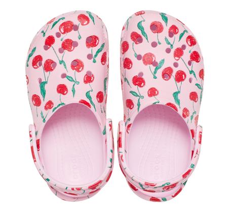 Crocs Classic Fresh Fruits Clog T Çocuk Terlik Pembe