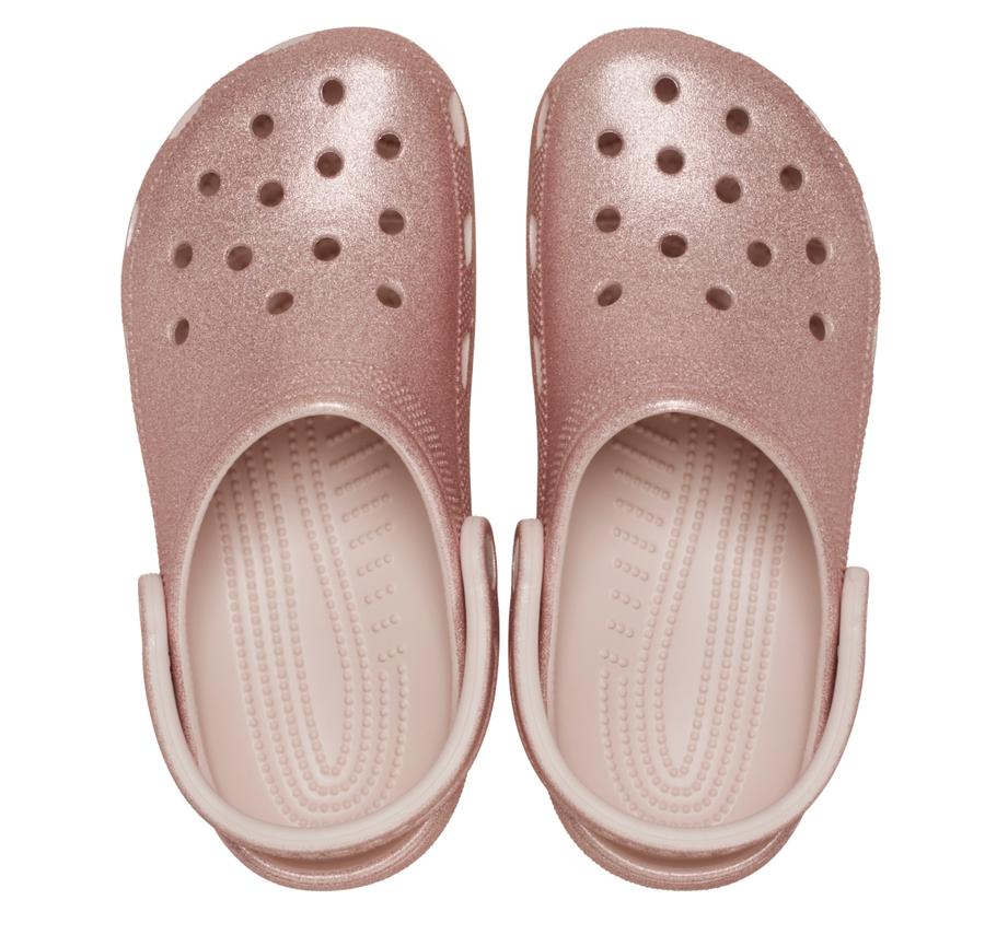 Crocs Classic Glitter Clog Terlik Pembe Crocs Classic Glitter Clog Terlik Pembe