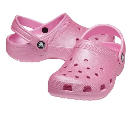 Crocs Classic Glitter Clog K Çocuk Terlik Pembe