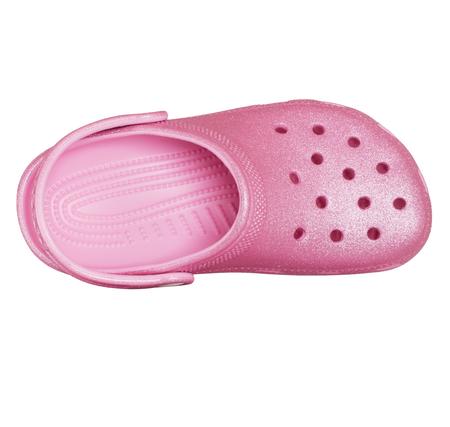 Crocs Classic Glitter Clog K Çocuk Terlik Pembe