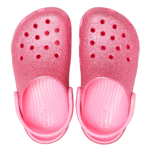 Crocs Classic Glitter Clog T Çocuk Terlik Pembe