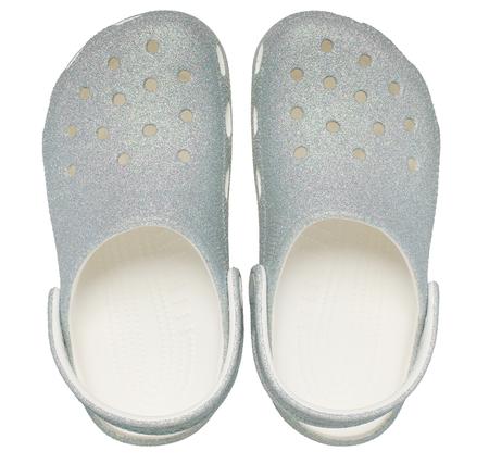 Crocs Classic Iridescent Glitter Cgk Çocuk Terlik Gri