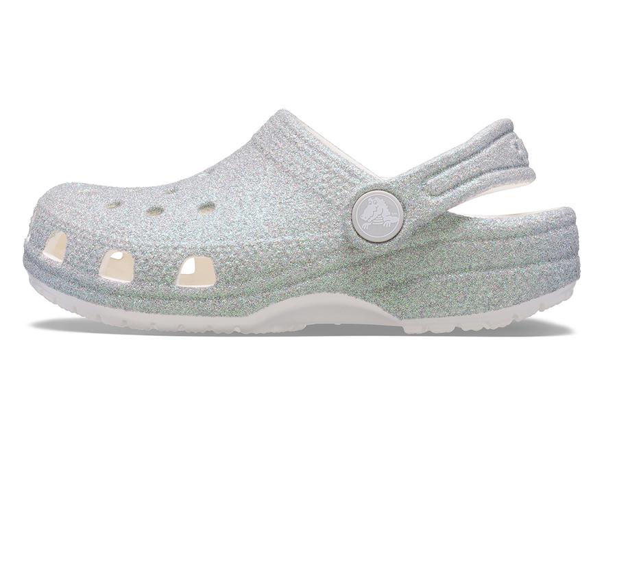 Crocs Classic Iridescent Glitter Cgk Çocuk Terlik Gri Crocs Classic Iridescent Glitter Cgk Çocuk Terlik Gri