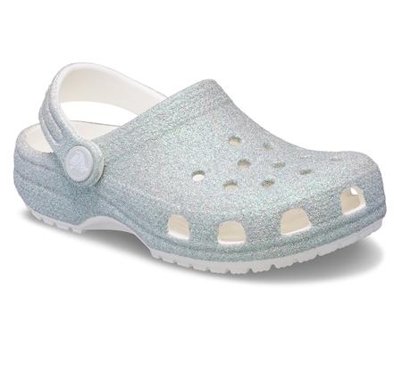 Crocs Classic Iridescent Glitter Cgk Çocuk Terlik Gri