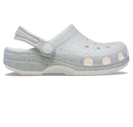 Crocs Classic Iridescent Glitter Cgk Çocuk Terlik Gri