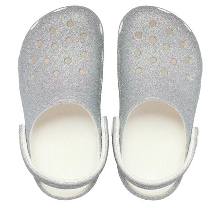 Crocs Classic Iridescent Glitter Cgt Çocuk Terlik Gri