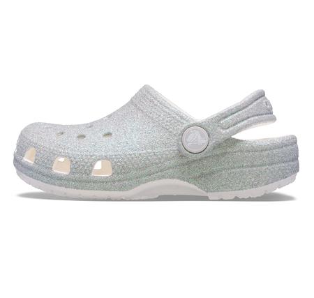 Crocs Classic Iridescent Glitter Cgt Çocuk Terlik Gri