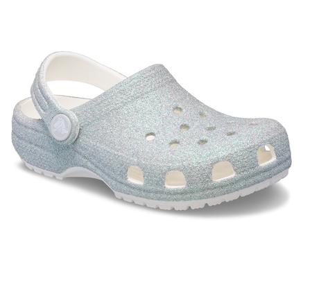Crocs Classic Iridescent Glitter Cgt Çocuk Terlik Gri