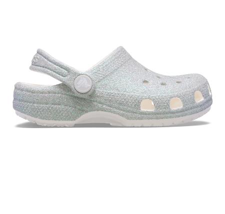 Crocs Classic Iridescent Glitter Cgt Çocuk Terlik Gri