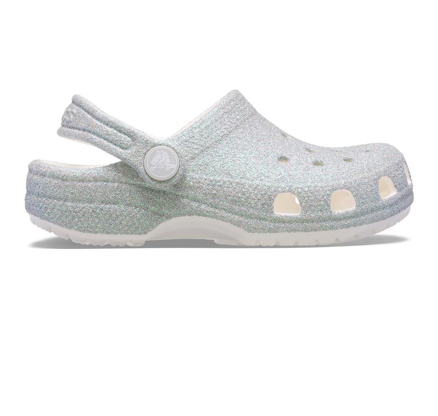 Crocs Classic Iridescent Glitter Cgt Çocuk Terlik Gri Crocs Classic Iridescent Glitter Cgt Çocuk Terlik Gri