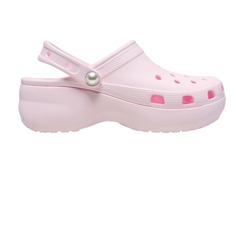 Crocs Classic Platform Pearl Clog Kadın Terlik Pembe Crocs Classic Platform Pearl Clog Kadın Terlik Pembe