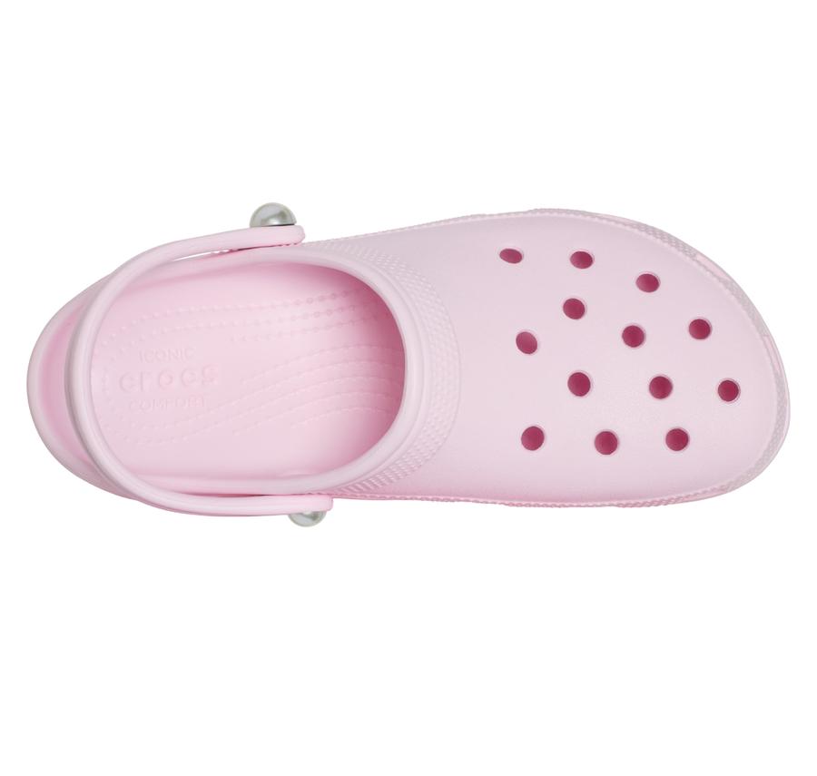 Crocs Classic Platform Pearl Clog Kadın Terlik Pembe Crocs Classic Platform Pearl Clog Kadın Terlik Pembe