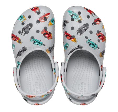 Crocs Classic Race Cars Graphic Cg T Çocuk Terlik Gri