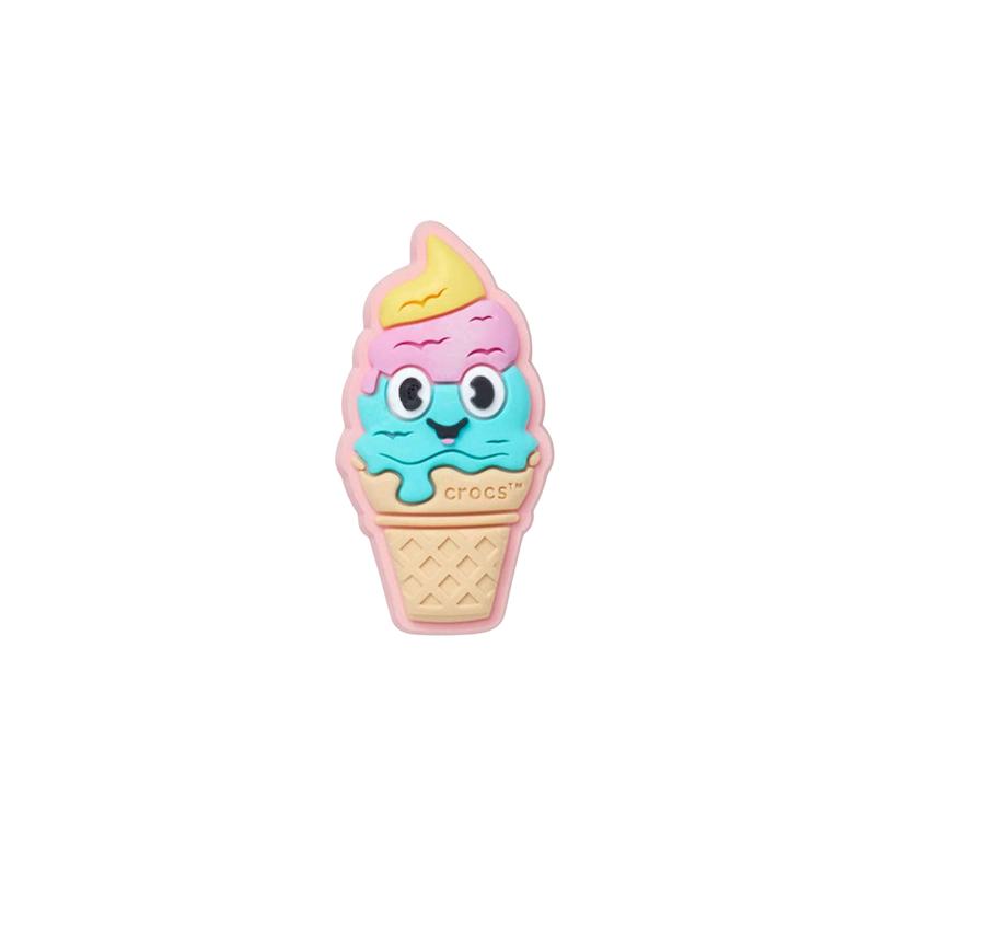 Crocs Ice Cream Cone With Smile Jibbitz Pembe Crocs Ice Cream Cone With Smile Jibbitz Pembe