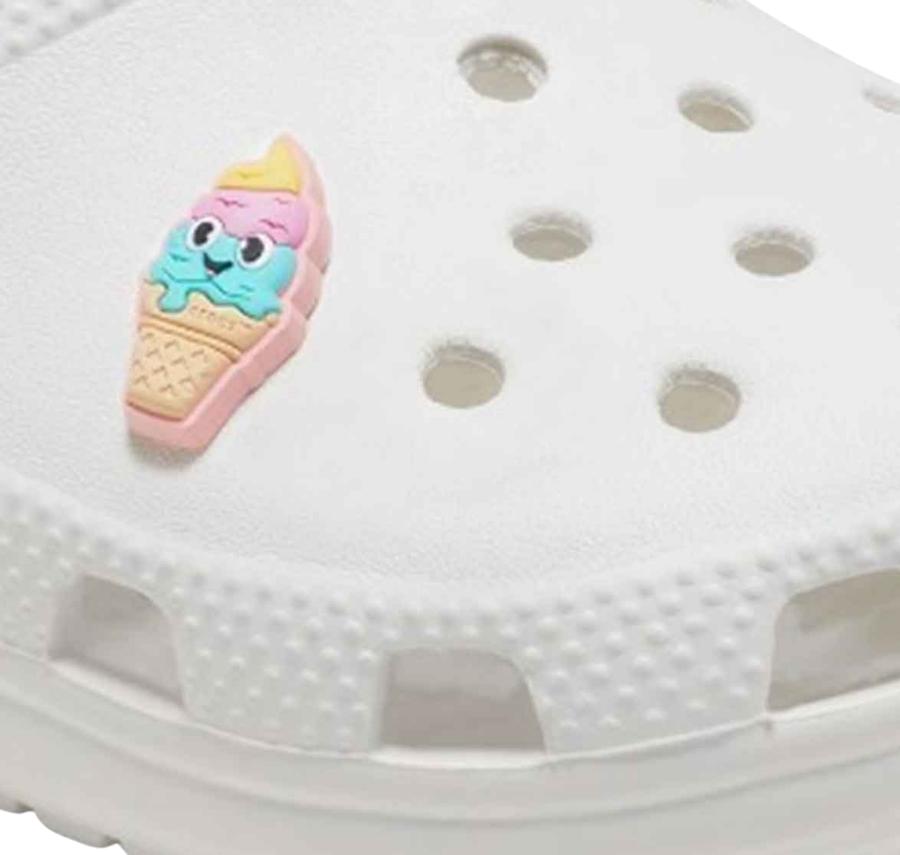 Crocs Ice Cream Cone With Smile Jibbitz Pembe Crocs Ice Cream Cone With Smile Jibbitz Pembe