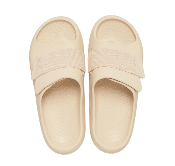 Crocs Mellow Luxe Recovery Slide Terlik Krem Crocs Mellow Luxe Recovery Slide Terlik Krem