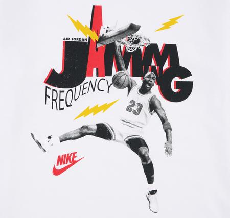 Jordan Jdb Aj1 Wave Ss Tee Çocuk T-Shirt Beyaz