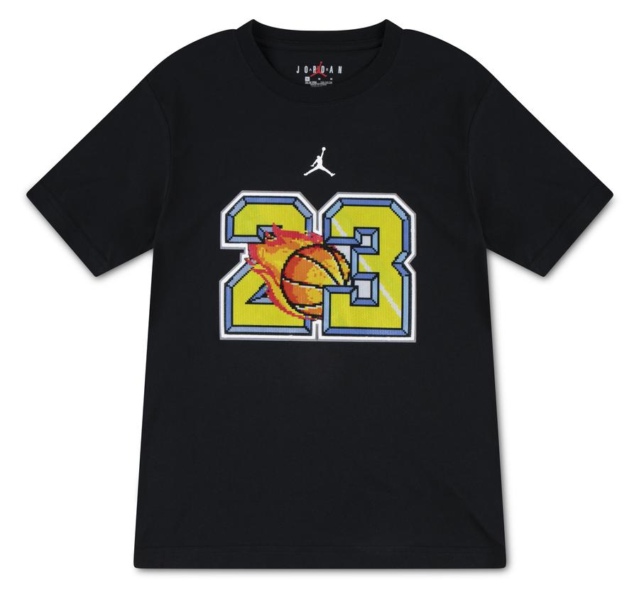 Jordan Jdb Customızed Aır 23 Flame Tee Çocuk T-Shirt Siyah Jordan Jdb Customızed Aır 23 Flame Tee Çocuk T-Shirt Siyah