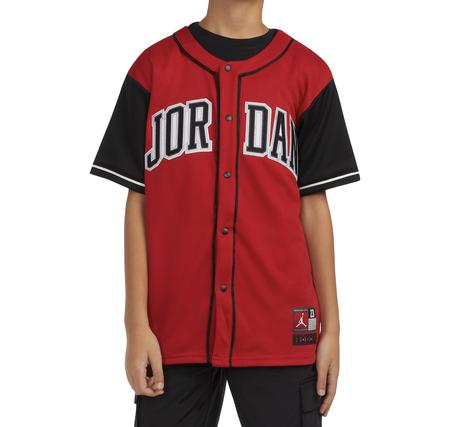 Jordan Jdb Hbr Baseball Jersey Çocuk T-Shirt Kırmızı