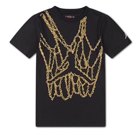 Jordan Jdb Mj Brand Jm Chaın Ss Crew Çocuk T-Shirt Siyah