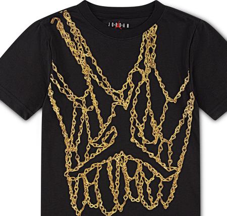 Jordan Jdb Mj Brand Jm Chaın Ss Crew Çocuk T-Shirt Siyah