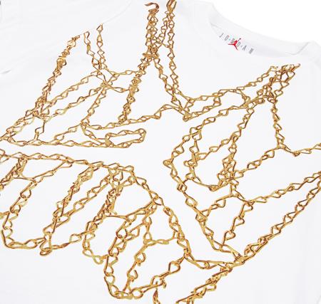 Jordan Jdb Mj Brand Jm Chaın Ss Crew Çocuk T-Shirt Gold
