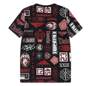 Jordan Jdb Mj Ess Aop Ss Tee Çocuk T-Shirt Siyah