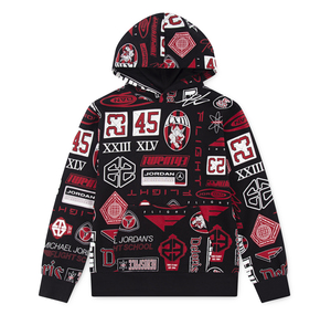 Jordan Jdb Mj Essentıals Aop Po Çocuk Sweatshirt Siyah