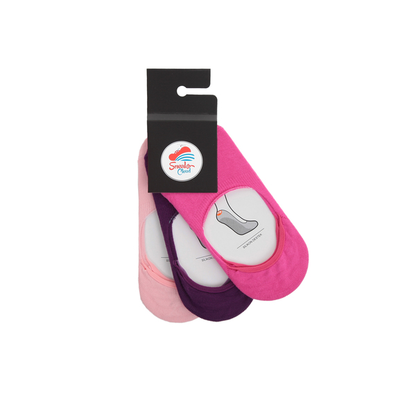 Sneaks Cloud 3'Lü Babet Çorap Çorap Pembe Sneaks Cloud 3'Lü Babet Çorap Çorap Pembe