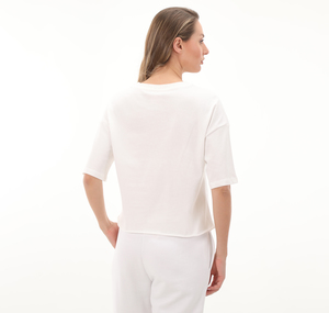 Kappa Authentıc Lıly Kadın T-Shirt Beyaz