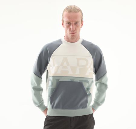Napapijri B-Anghıarı C Erkek Sweatshirt Beyaz