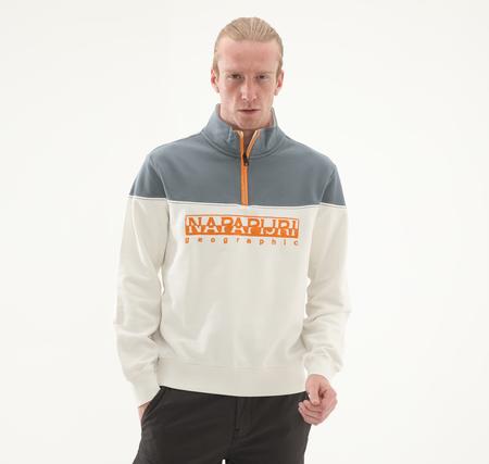 Napapijri B-Saturnıa Hz Erkek Sweatshirt Beyaz