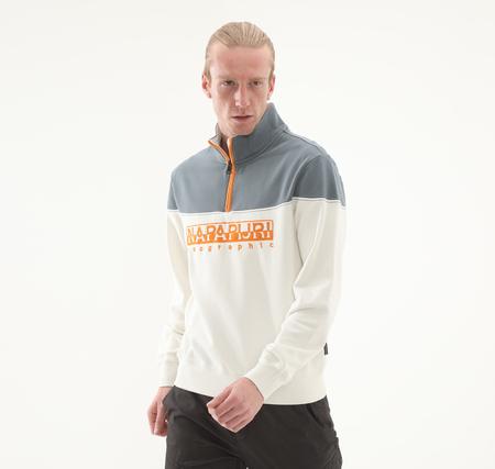 Napapijri B-Saturnıa Hz Erkek Sweatshirt Beyaz