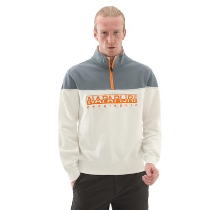 Napapijri B-Saturnıa Hz Erkek Sweatshirt Beyaz