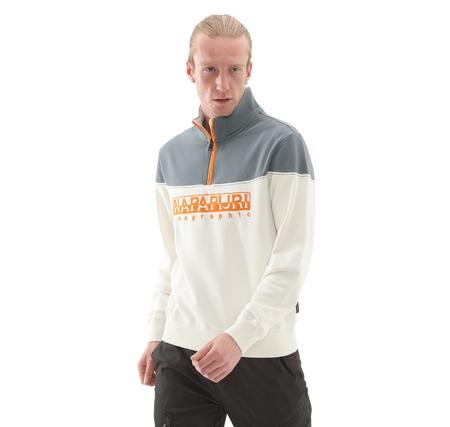 Napapijri B-Saturnıa Hz Erkek Sweatshirt Beyaz